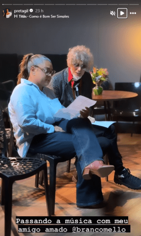 Cantora disse estar emocionada de gravar com amigos / Instagram/reprodução