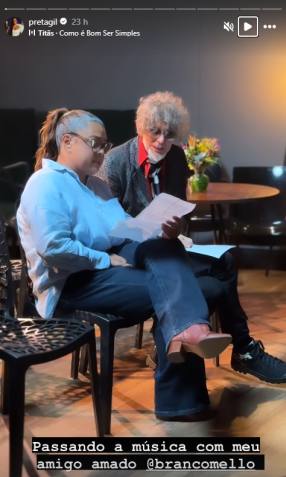 Cantora disse estar emocionada de gravar com amigos / Instagram/reprodução