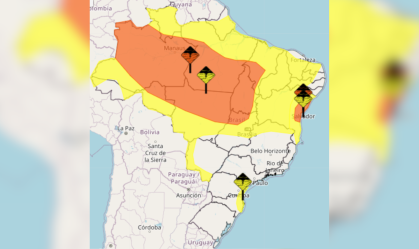 Inmet emite alerta de fortes chuvas em pelo menos 10 estados