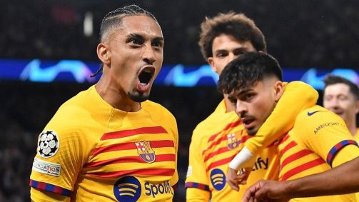 Raphinha e Pedri protagonizaram belo gol em PSG x Barcelona