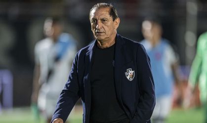 Ramón Díaz, técnico do Vasco, na derrota para o Red Bull Bragantino