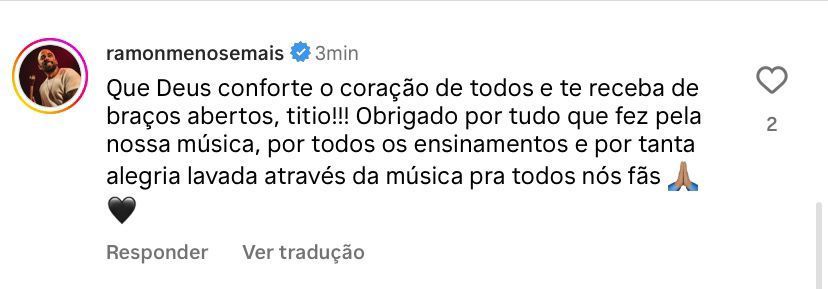 Ramon, integrante do grupo Menos É Mais / Reprodução/Grupo Molejo/Instagram