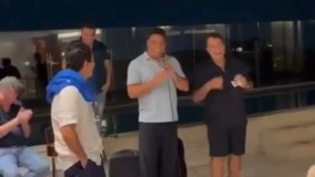 Ronaldo e empresário em festa