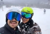 Após maratona, Sabrina Sato e Nicolas Prattes vão esquiar na neve