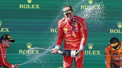 Charles Leclerc, Carlos Sainz e Lando Norris