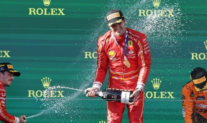 Charles Leclerc, Carlos Sainz e Lando Norris