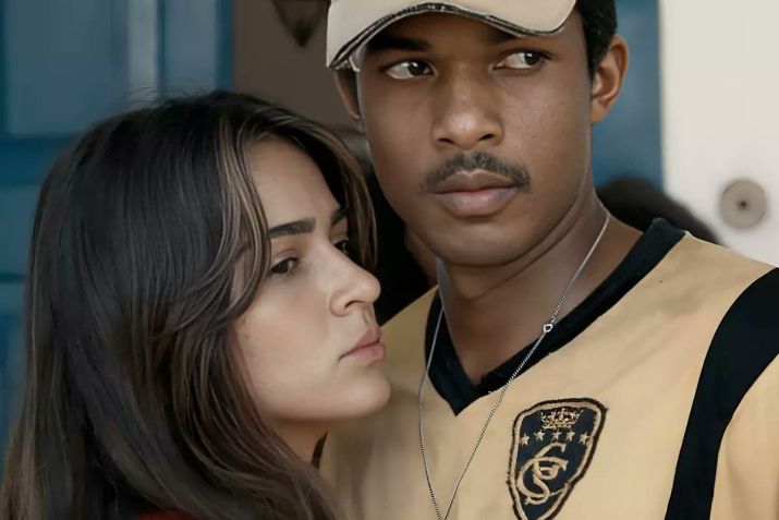 Sandra (Giullia Buscacio) e João Pedro (Juan Paiva) lutarão por casamento em "Renascer" / Reprodução/Globoplay