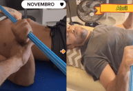 Kayky Brito compartilha antes e depois da fisioterapia 7 meses após acidente