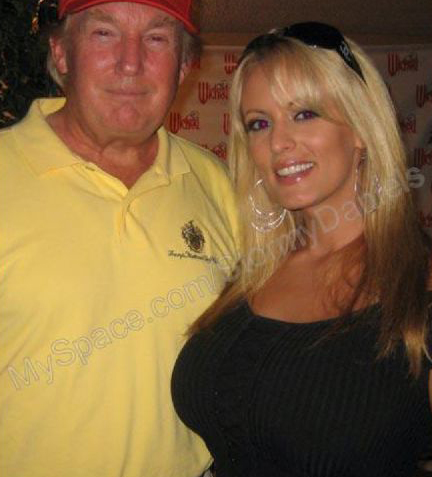 Donald Trump e Stormy Daniels em 2006 / Reprodução/Redes sociais
