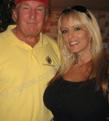 Donald Trump e Stormy Daniels em 2006 / Reprodução/Redes sociais