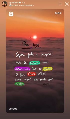 Gracyanne Barbosa compartilha mensagem após término com Belo / Reprodução/Gracyanne Barbosa/Instagram