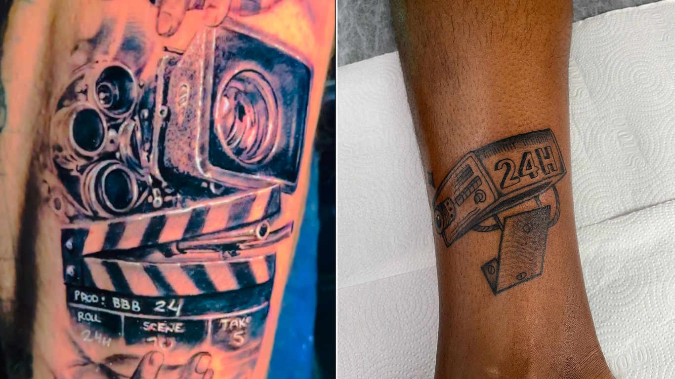Ex-BBBs Nizam e Pizane fizeram tatuagens em homenagem ao BBB24 / Reprodução/Instagram