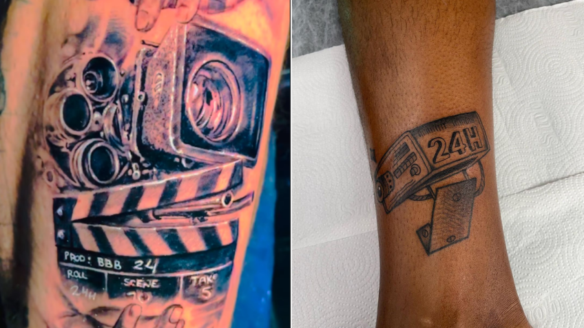 Ex-BBBs Nizam e Pizane fizeram tatuagens em homenagem ao BBB24 / Reprodução/Instagram
