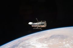 Foto capturada pela tripulação a bordo do Ônibus Espacial Atlantis em maio de 2009