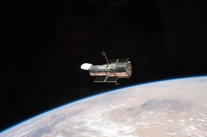 Foto capturada pela tripulação a bordo do Ônibus Espacial Atlantis em maio de 2009