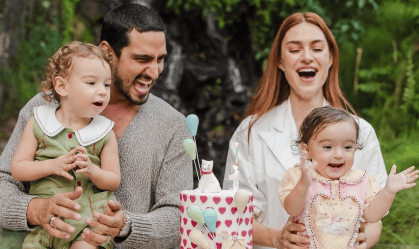 Filha é fruto do casamento com o ator Renato Góes