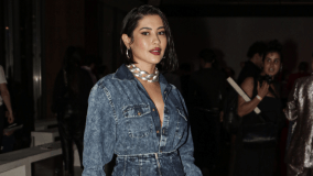 Thaynara OG assiste desfile da grife Led na SPFW 57