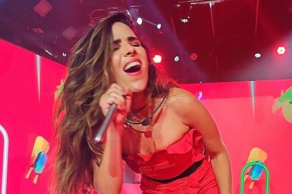 Cantora Wanessa Camargo se divertindo em festa durante sua participação do Big Brother Brasil (BBB) 2024