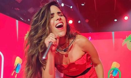 Cantora Wanessa Camargo se divertindo em festa durante sua participação do Big Brother Brasil (BBB) 2024