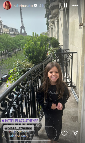 Zoe, filha de Sabrina Sato, em Paris / Reprodução/ Instagram
