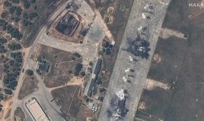 Imagens exclusivas mostram jatos russos e prédios destruídos na Crimeia