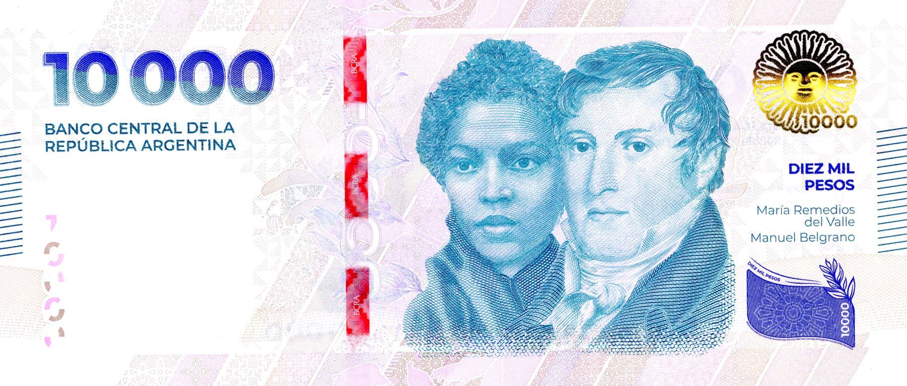 Com alta inflação, Argentina coloca em circulação nova nota de 10 mil pesos / Reprodução / Banco Central da Argentina