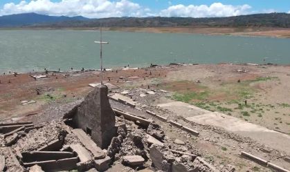 Calor extremo e seca revelam cidade submersa nas Filipinas