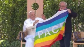 Papa Francisco durante encontro pela paz em Verona, na Itália