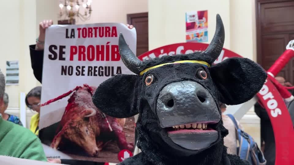 Protesto contra touradas na Colômbia