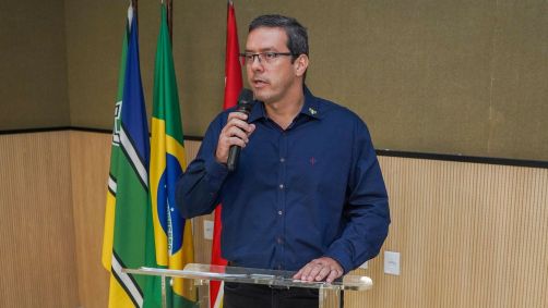 Prefeito de Macapá, Doutor Furlan, em agenda de governo, em 23 de agosto de 2022