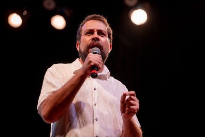 O deputado federal Guilherme Boulos (PSOL), pré-candidato do PSOL a prefeito de São Paulo