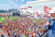 USP estima público de 1,6 mil pessoas em ato do 1º de Maio com Lula