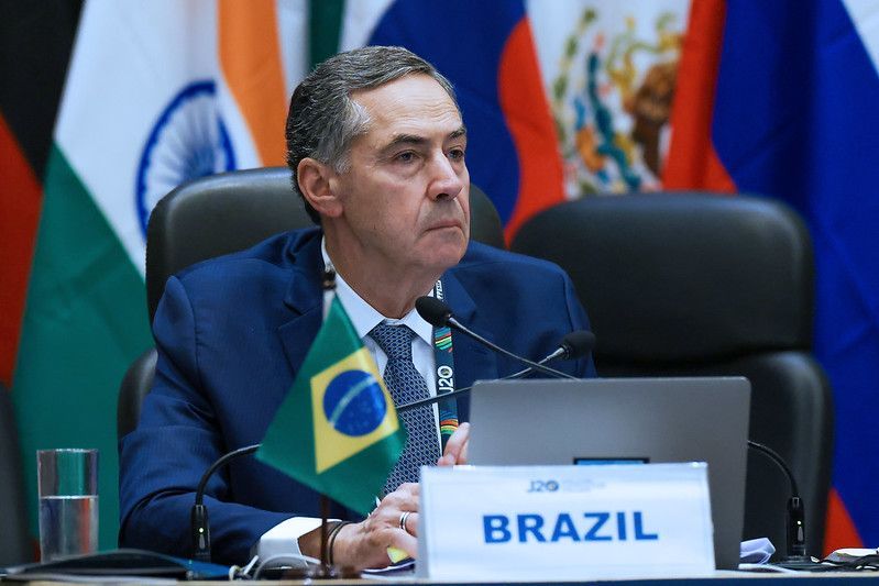 Ministro Luís Roberto Barroso participa da cerimônia de abertura da J20 (Reunião de representantes das Supremas Cortes dos países do G20)