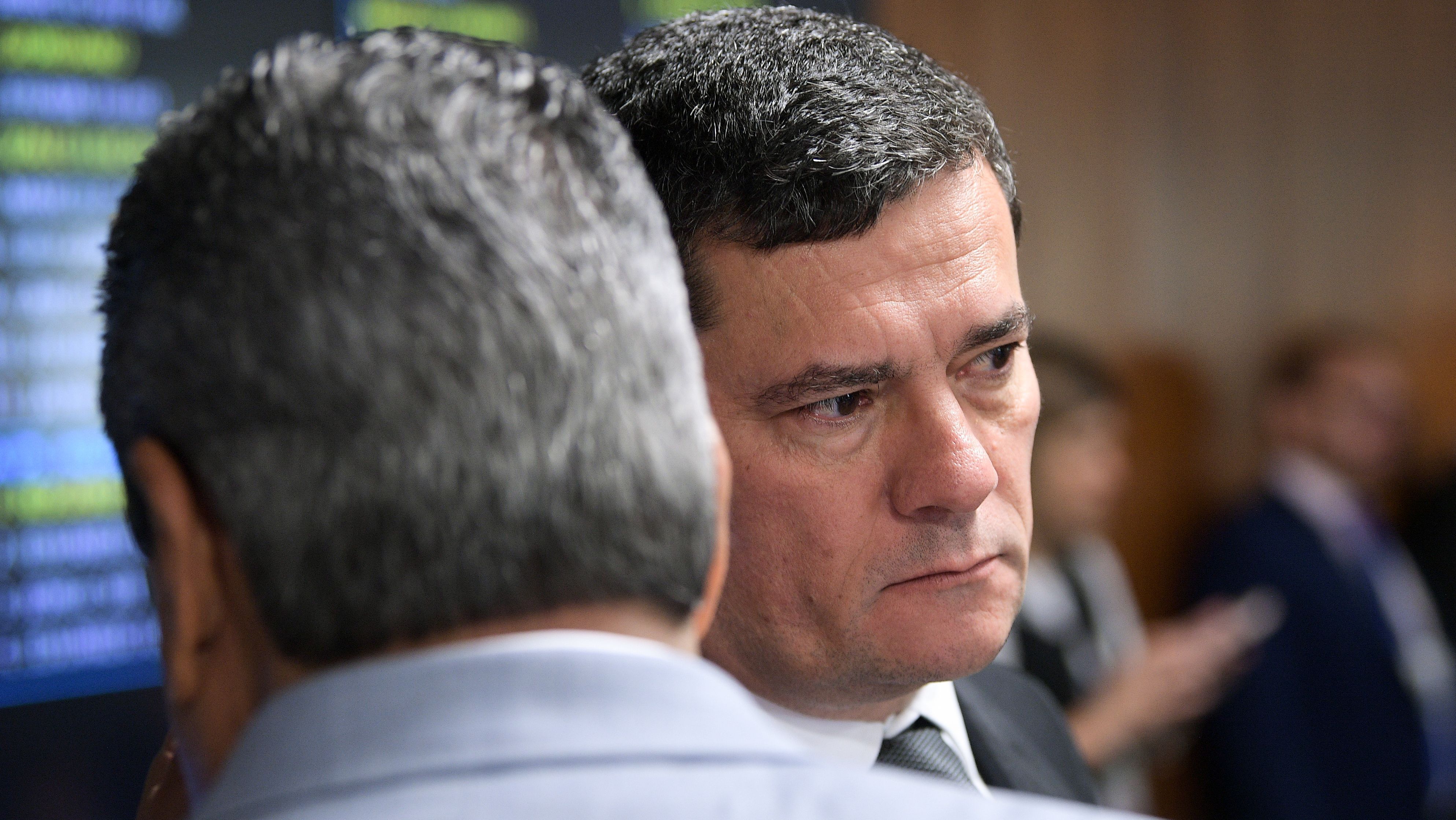 Senador Sergio Moro (União-PR) durante reunião da Comissão de Constituição, Justiça e Cidadania (CCJ) do Senado, em 15 de maio de 2024