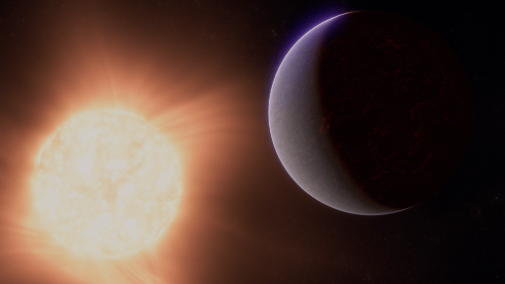Telescópio James Webb encontra atmosfera em exoplaneta rochoso