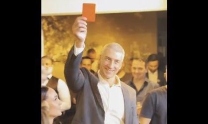 Daronco dá cartão vermelho em festa de casamento; vídeo
