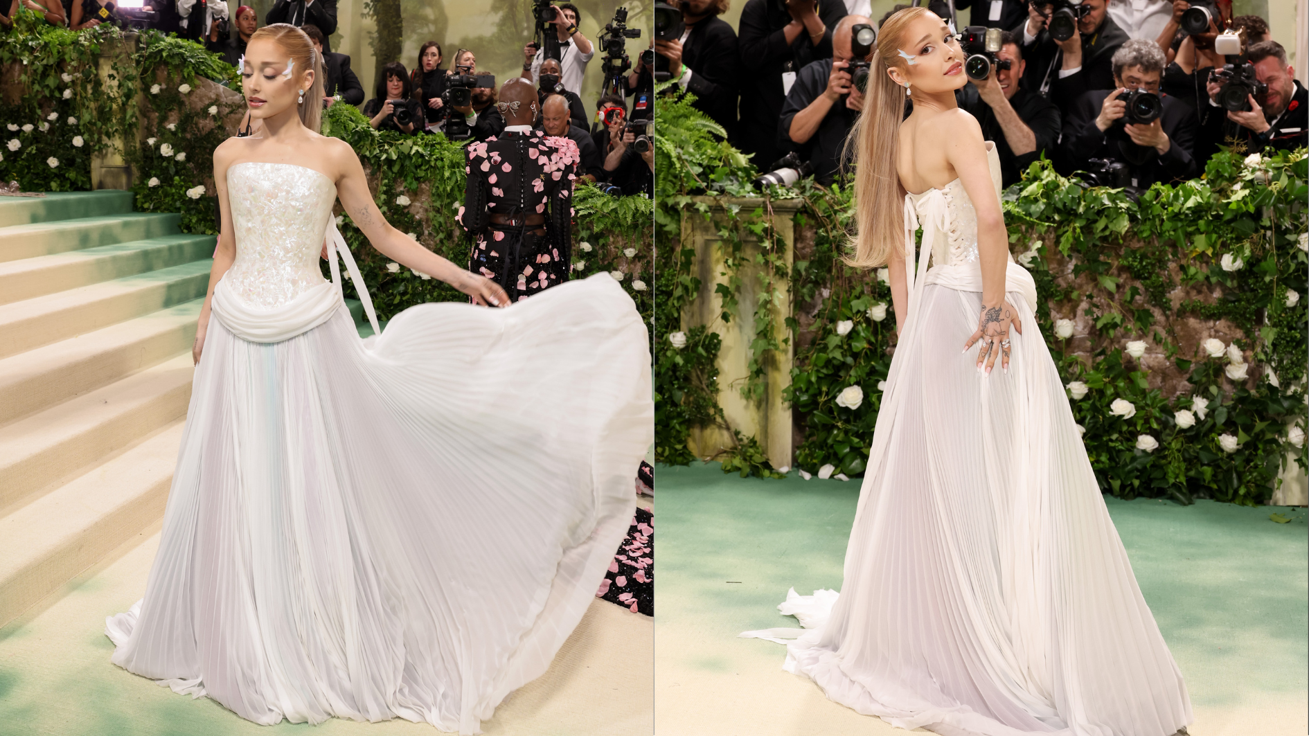 Ariana Grande investe em estética de conto de fadas no Met Gala 2024 / John Shearer/WireImage