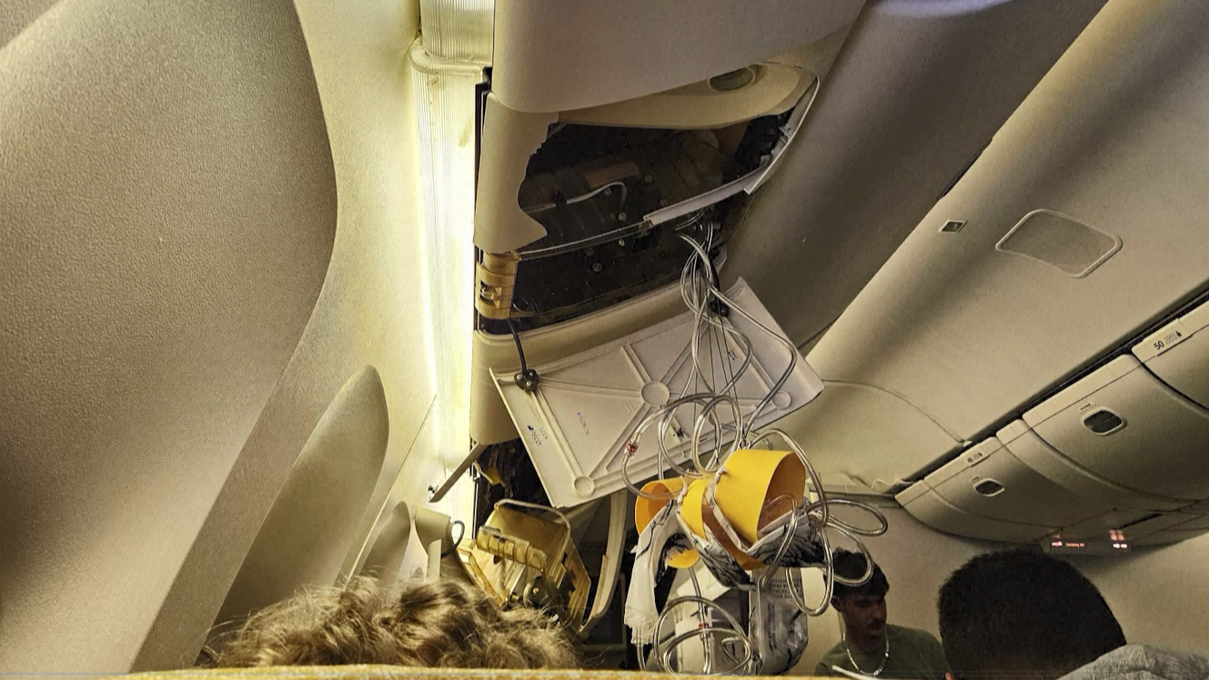Turbulência avião Singapore