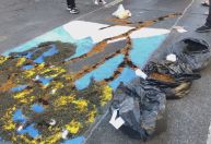 Fiéis confeccionam tapetes coloridos em Belo Horizonte para Corpus Christi