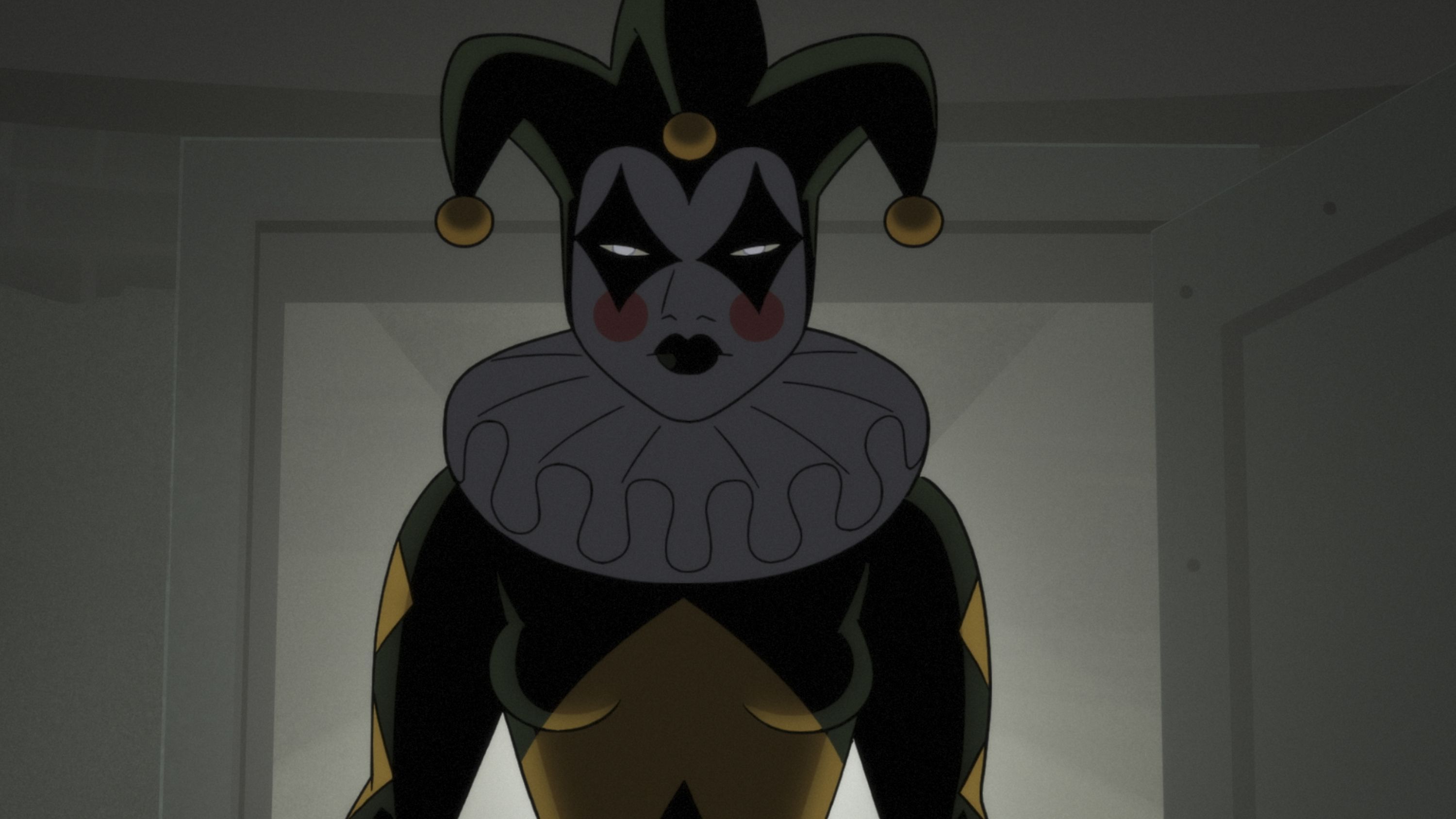 Personagem Arlequina nas primeiras imagens da animação Batman: Caped Crusader / Max/Divulgação