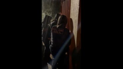 Momento em que os golpistas foram presos pela polícia