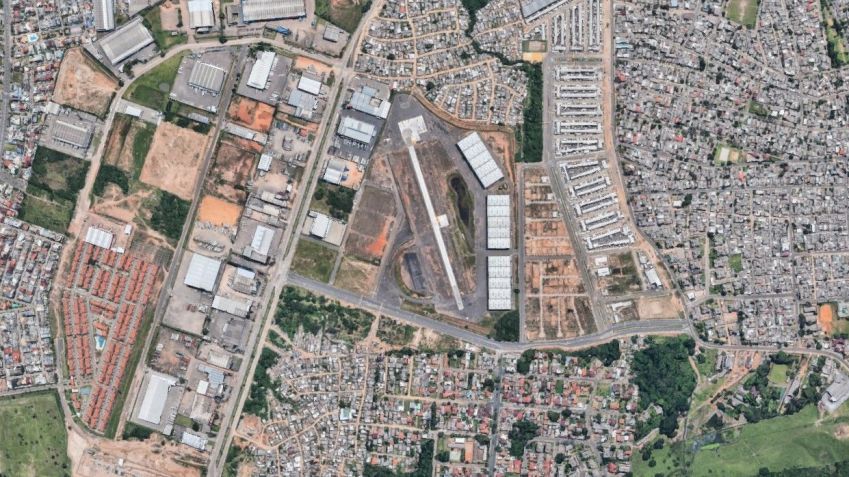 Complexo Cultural Porto Seco abrigará cidade temporária em Porto Alegre / Reprodução/Google Earth