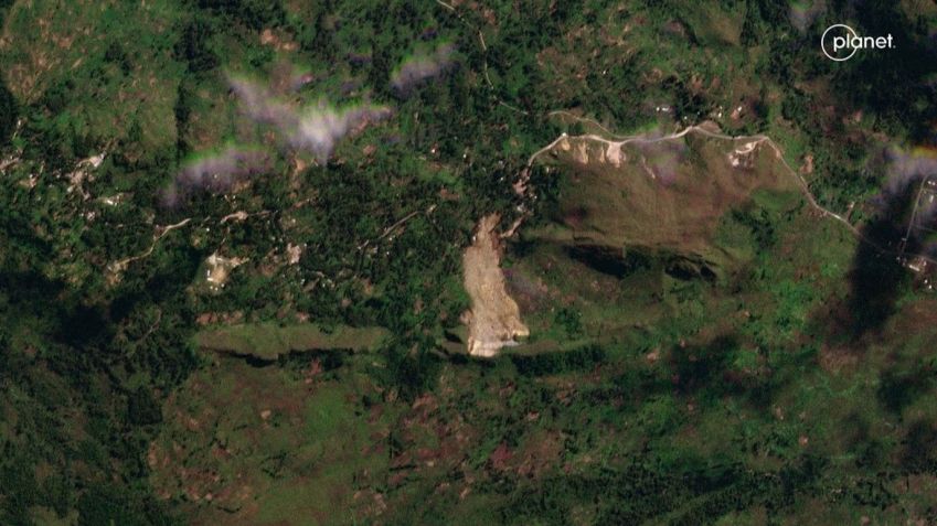 DEPOIS: Imagens de satélite mostram deslizamento com 2 mil soterrados em Papua-Nova Guiné / 2024 Planet Labs Inc.