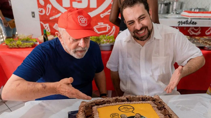 Lula e Guilherme Boulos