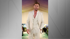 Chris Hemsworth no Met Gala 2024, que ocorre na noite desta segunda-feira, no Metropolitan Museum of Art, em Nova York