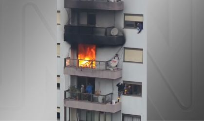 Criança salva em sacada no RS