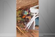 Chuvas no RS: Brigada Militar salva casal de idosos e cachorro ilhados em teto de carro