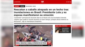 CNN Chile repercute resgate do cavalo &quot;Caramelo&quot; no Rio Grande do Sul