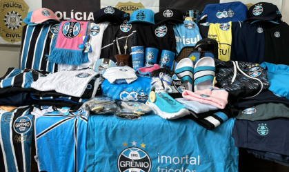 Produtos saqueados da Arena Grêmio são apreendidos em Cachoeirinha (RS)