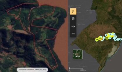 PF libera imagens de satélite para cidades em estado de calamidade no RS